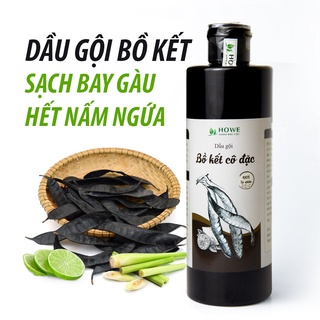 Dầu gội bồ kết cô đặc HOWE phục hồi tóc khô xơ và hư tổn, giảm rụng tóc, kích thích mọc tóc 500ml