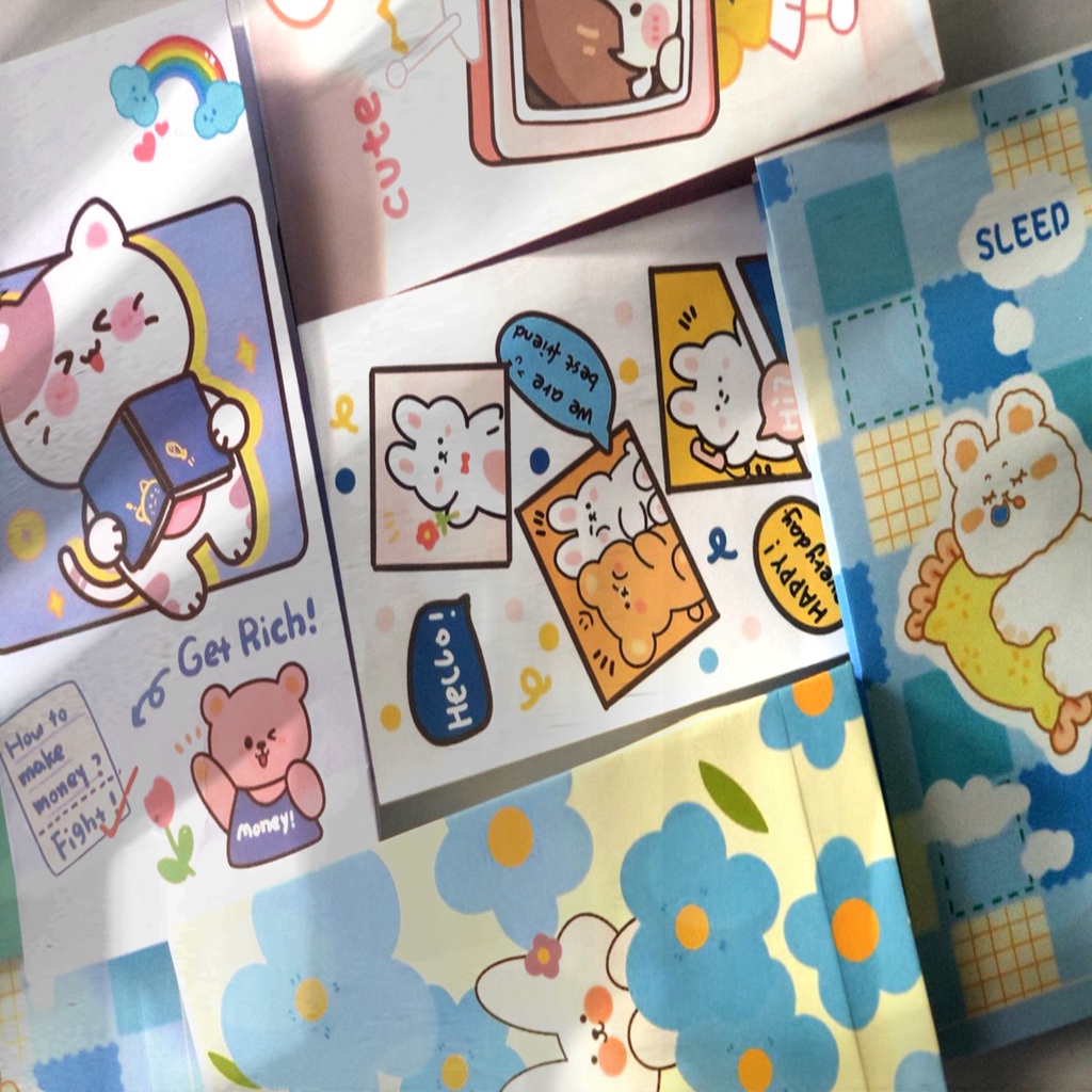 [Thanh lý xả hàng] Combo 10 Túi giấy cute gói quà - Giỏ quà tặng 12,5x22,5x5cm  DIN Store