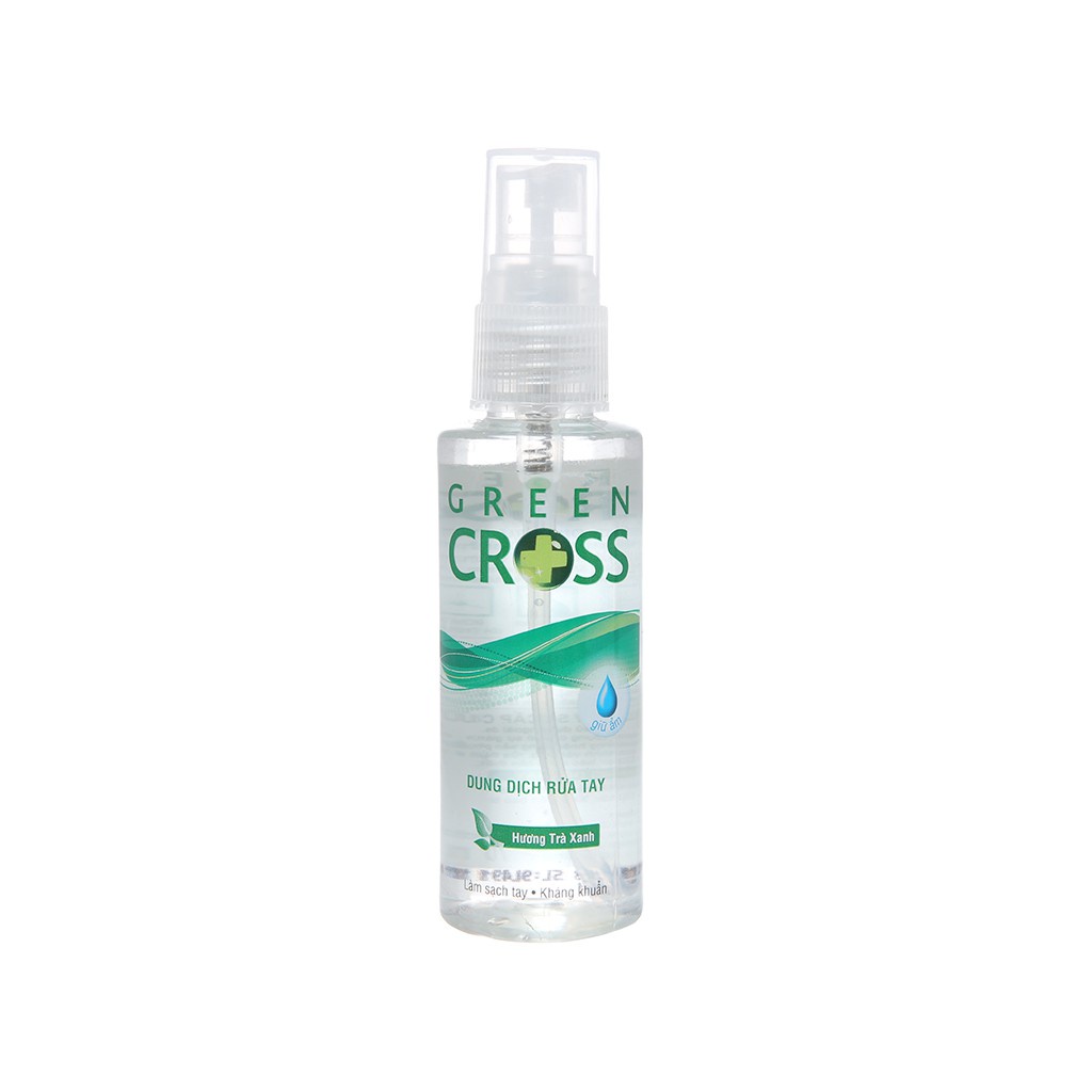 Dung Dịch Rửa Tay Hương Trà Xanh GREEN CROSS 70ml