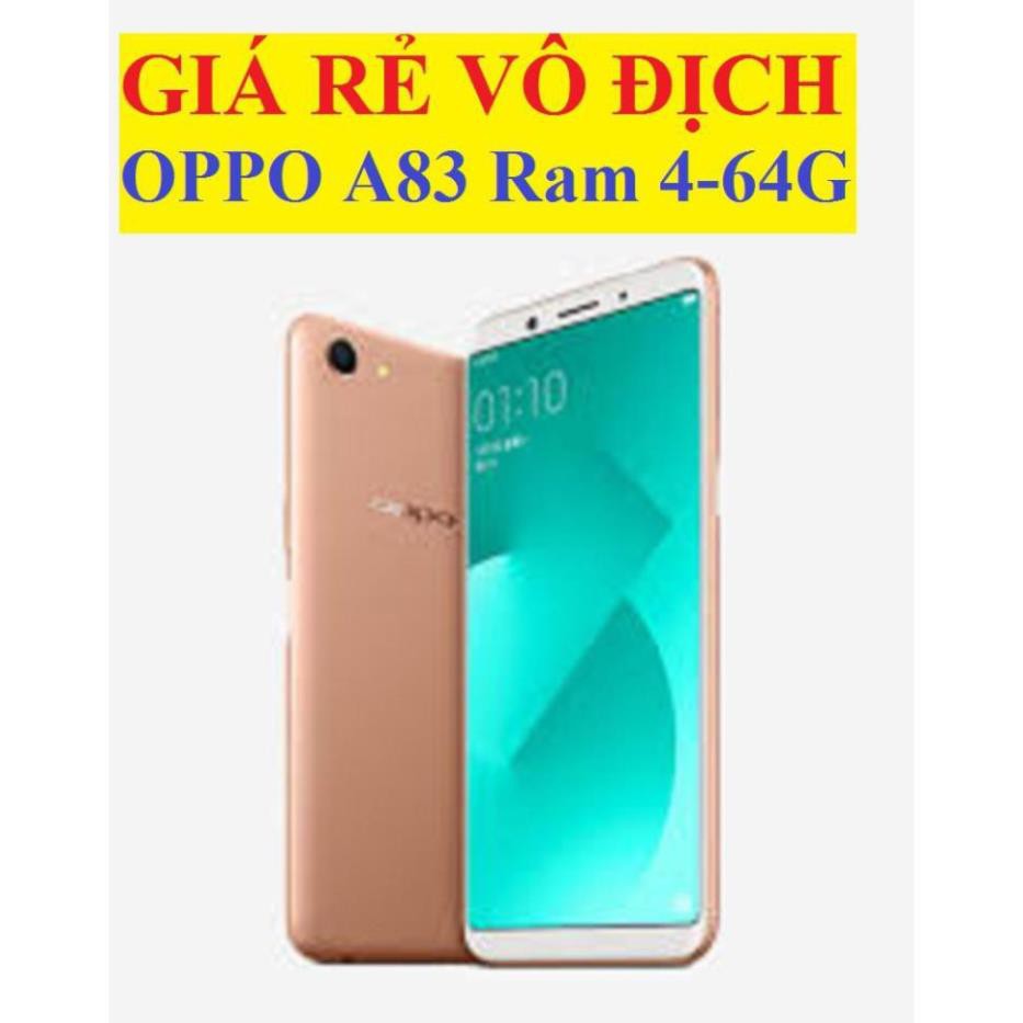 [ MÁY HÃNG ] điện thoại Oppo A83 2sim ram 4G bộ nhớ 64G Chính hãng, Chiến Liên Quân/PUBG mướt, camera sắc nét