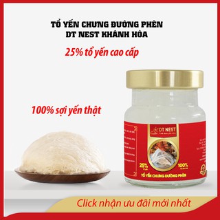 Yến sào chưng đường phèn - dtnest hũ 70ml - yến sào khánh hòa
