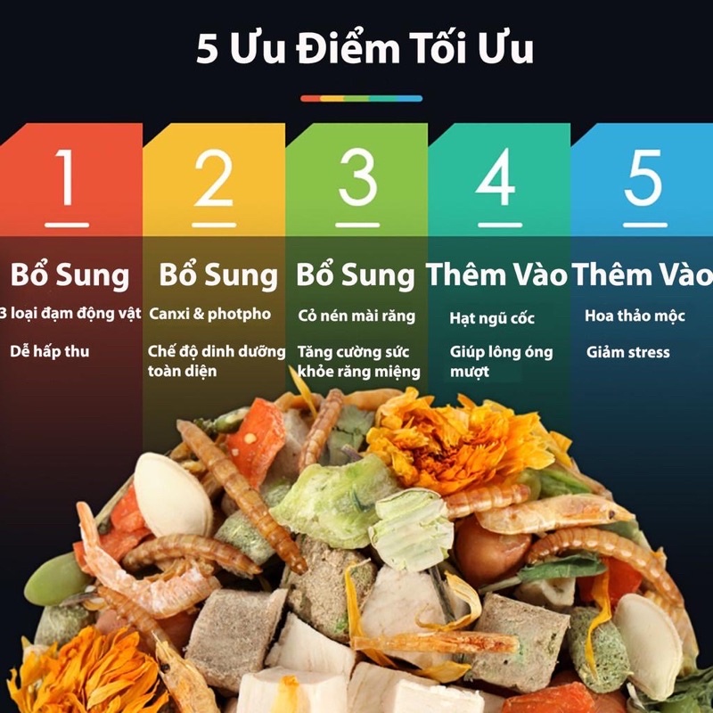 Trộn cao cấp H1 chính hãng Bucatsatge vỗ béo hamster