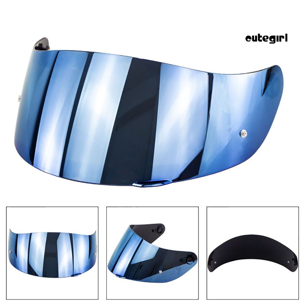 CUTE_Motorcycle Full Face Helmet Goggles Lens Visor with Pin Lock for AGV K1 K3SV K5