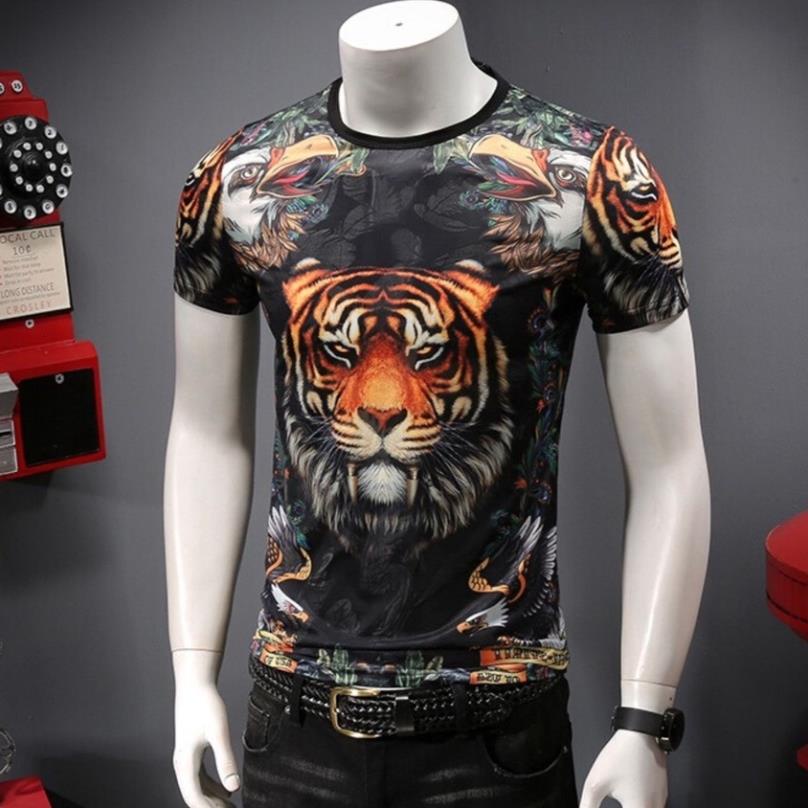 Áo thun, ÁO phông nam in 3D hình HỔ thun dãn 4 chiều siêu đẹp - KO Fashion