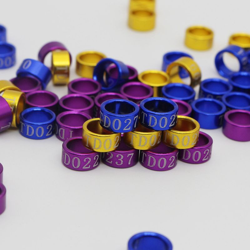 Bộ 50 Vòng Đeo Chân Chim Nhiều Màu Sắc Dành Cho Chim Bồ Câu/Gà Con