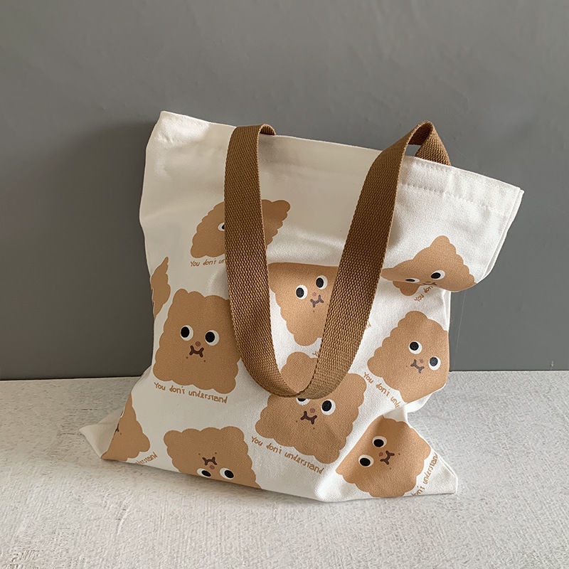 Túi Tote Canvas Họa Tiết Bánh Quy