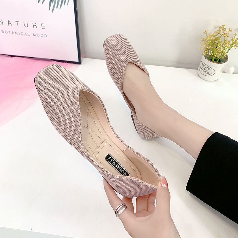 Giày Cao Gót Mũi Vuông Thời Trang Thanh Lịch Cho Nữ