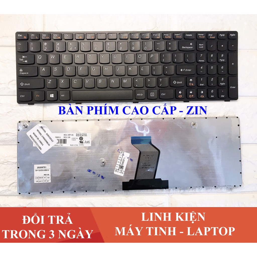 Bàn phím Laptop Lenovo Ideapad Z560 G570 Z560A Z565 Z565A G575 Chất lượng cao - Nhập Khẩu