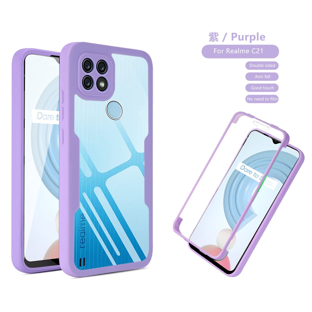 Ốp Điện Thoại Chống Sốc 2 Trong 1 Cho Oppo A54 A15S A52 A16 A55 A11X Realme 8 8i 7 C21Y