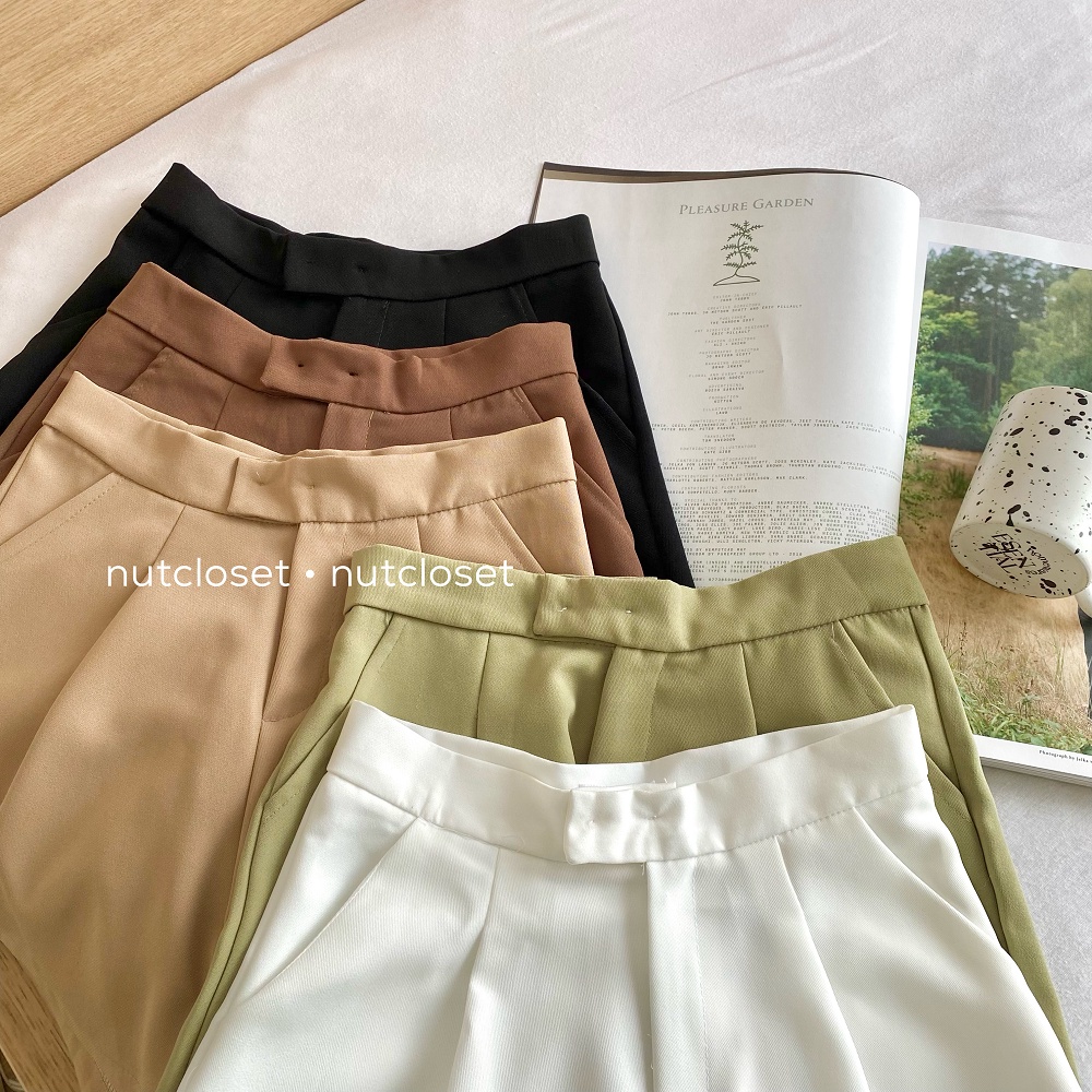 Quần short cài cúc lệch 795_Q0172