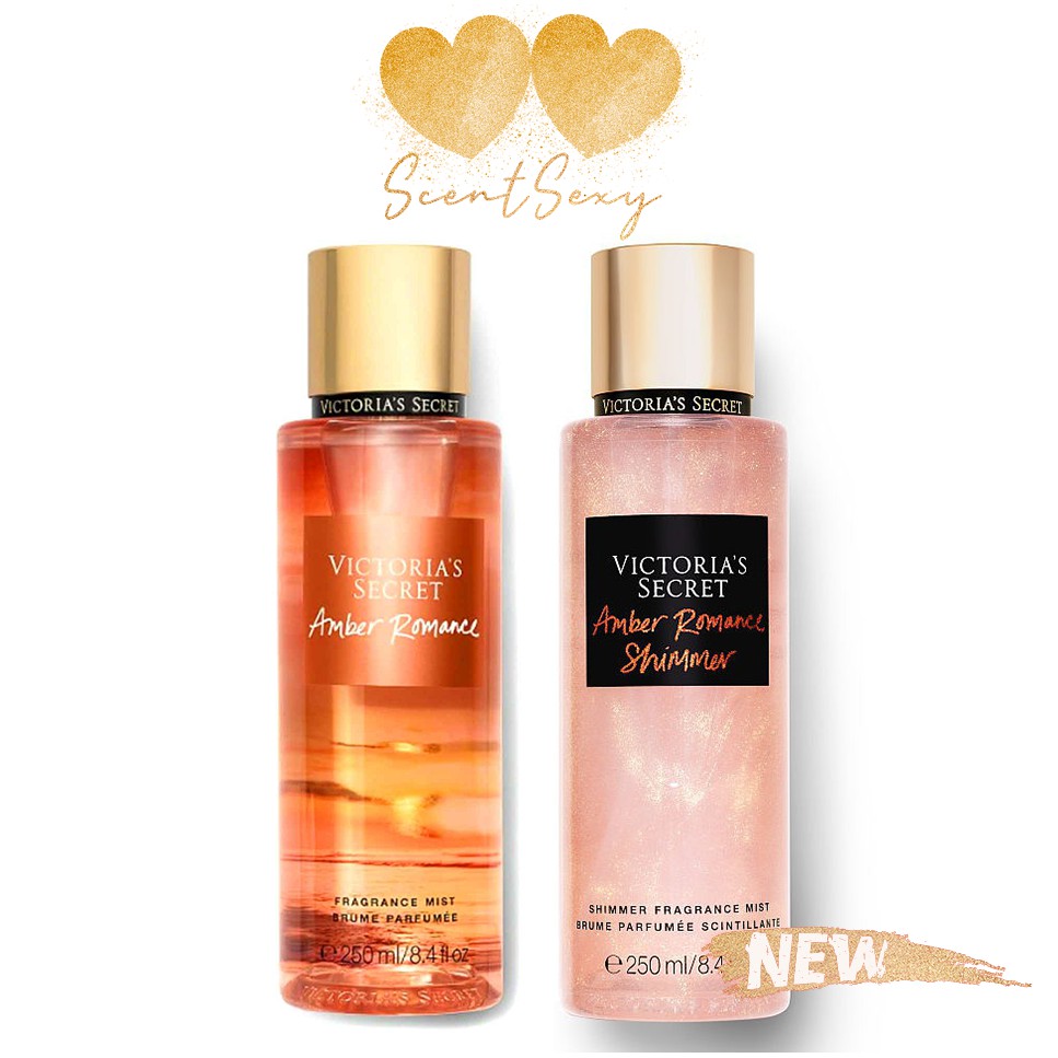 [ PHÂN LOẠI ] Xịt thơm Victoria's Secret - Amber Romance có nhũ &amp; không nhũ ( 250mL )