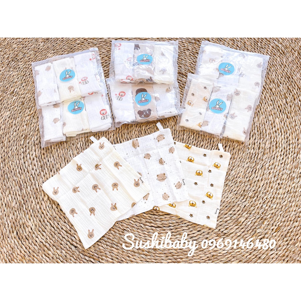 [ Bunny ] Set 3 khăn mặt cho bé