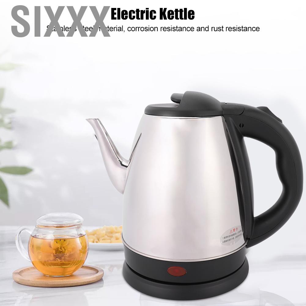 Sixxx 1.5L Household Stainless Steel Electric Kettle Water Boiler Heating Pot AU Plug 220V