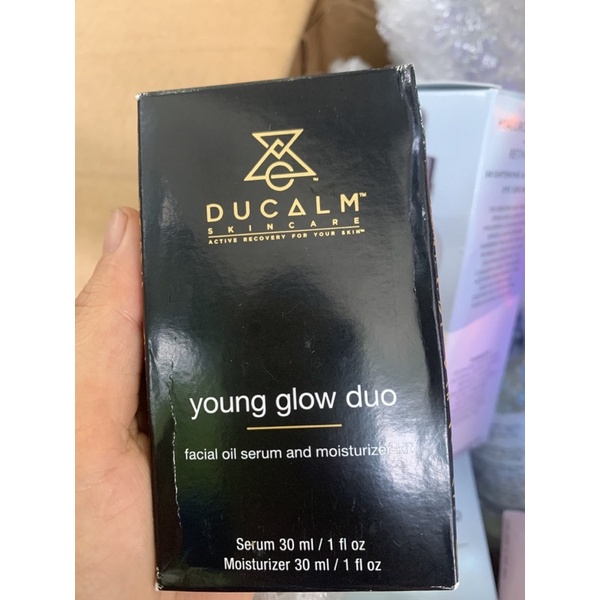 Bộ 2 serum chống lão hoá da mặt Ducalm young glow duo