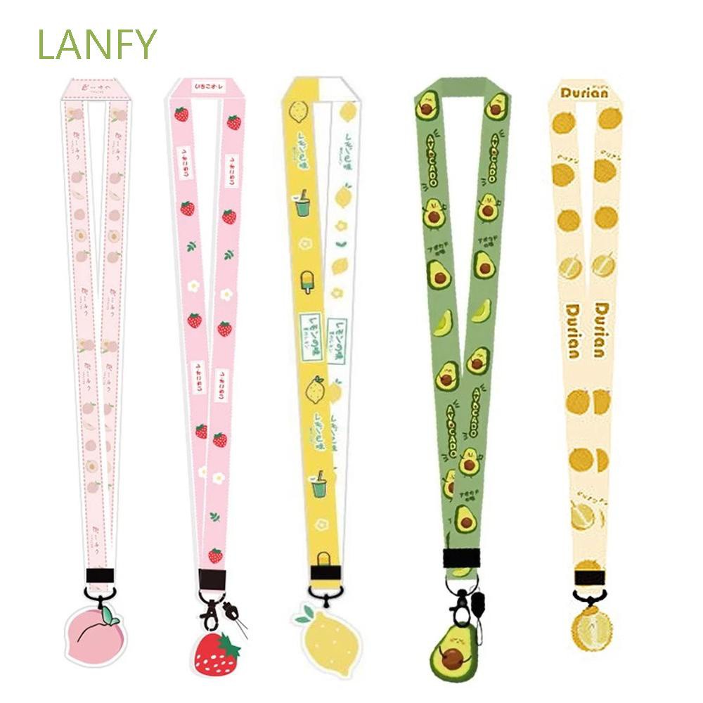 Dây Đeo Điện Thoại Iphone Lanfy Đeo Cổ / Thẻ ID / Móc Khóa / USB Họa Tiết Trái Cây