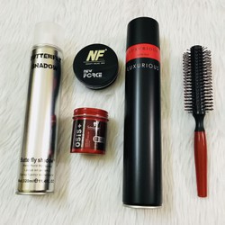 TẶNG LƯỢC  - combo sáp tóc Osis + New Force + gôm Luxurious + Butterfly + lược