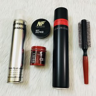 Combo Sáp Tóc Osis + New Force + Gôm Luxurious + Butterfly + Lược