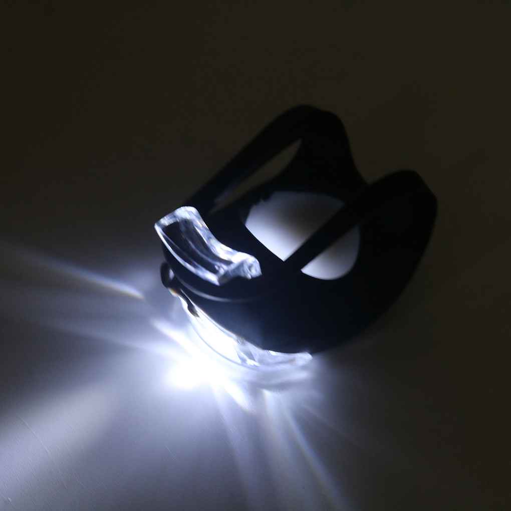 1/2/4pcs Bike Bicycle Night Riding Safety Warning LED Frog Front Light Rear Taillight