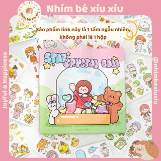 1 tấm sticker dán trang trí dễ thương chủ đề STAR Crystal Ball VT179