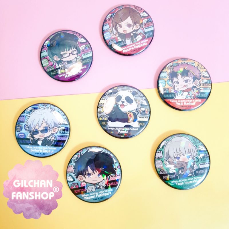 [JJK] Huy hiệu hologram Jujutsu Kaisen ver school event LIMITED chính hãng TOHO Nhật Bản