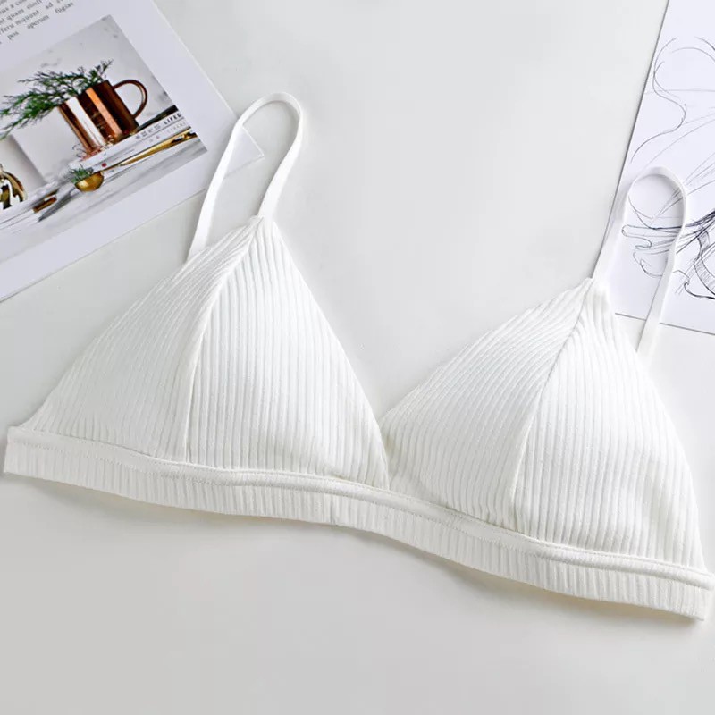 Áo bra cotton len tăm cài sau mouse mõng 1038 | 2t store nội y siêu sỉ