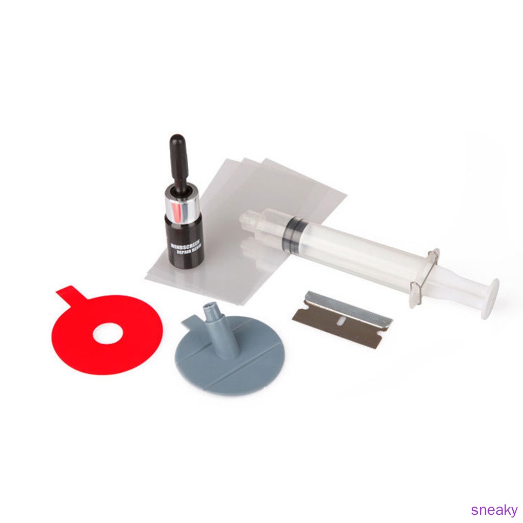 Windshield Repair Tools Kit Car Glass Scratch Fluid Portable Auto Windscreen Crack Chip Removal Tool sneaky