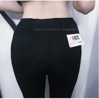 Quần legging warm có 2 túi sau