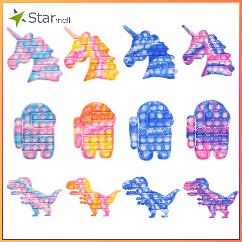 Đồ chơi nút bấm bong bóng giảm căng thẳng nhiều màu sắc cho trẻ em