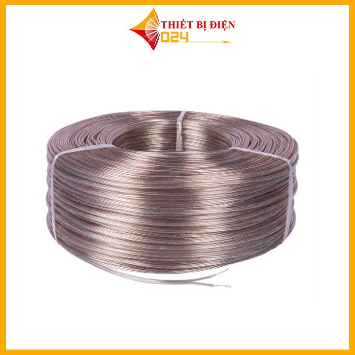 Dây điện đôi trong suốt làm led Neon 0.25mm dài , 10m, 20m, 50m