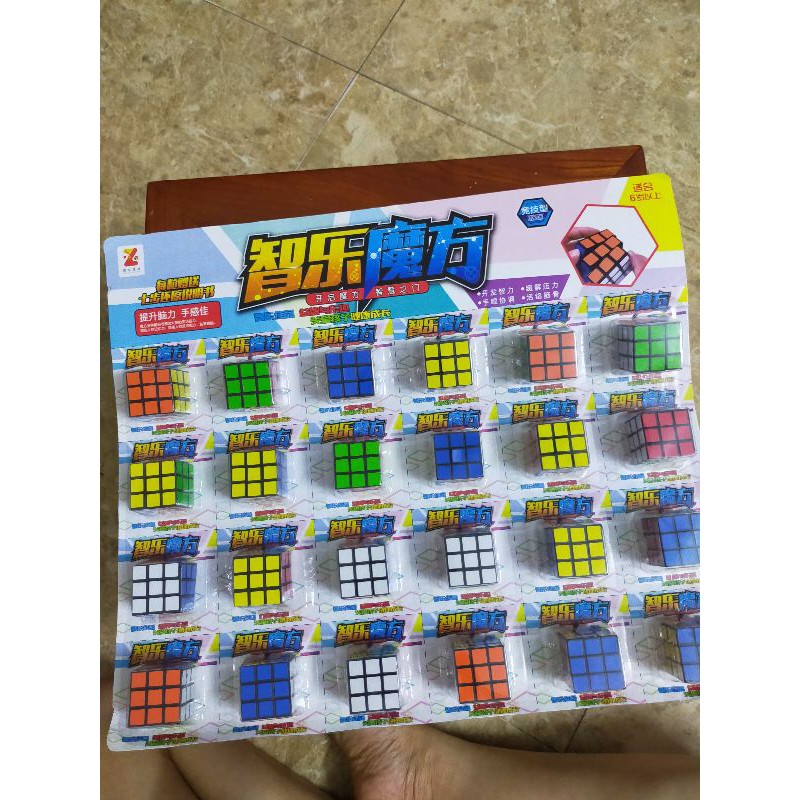 Sỉ vỉ 24 cục Rubik như hình mini