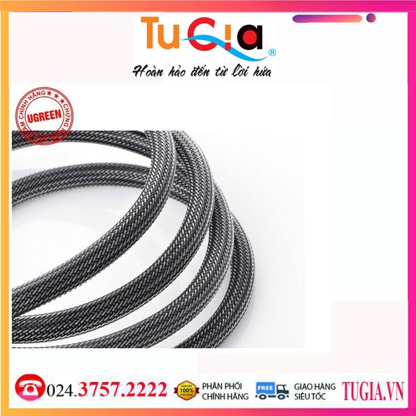 Cáp HDMI 1M bọc lưới, chống nhiễu chính hãng Ugreen 11189