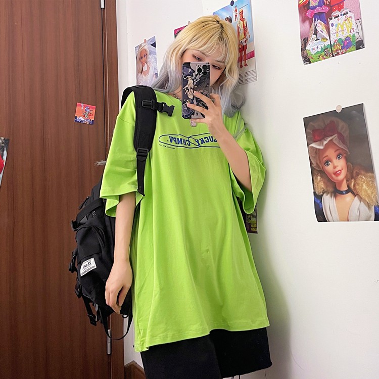 Áo thun form rộng nữ màu xanh, áo phông unisex tay lỡ Yinxx ATL948 | BigBuy360 - bigbuy360.vn