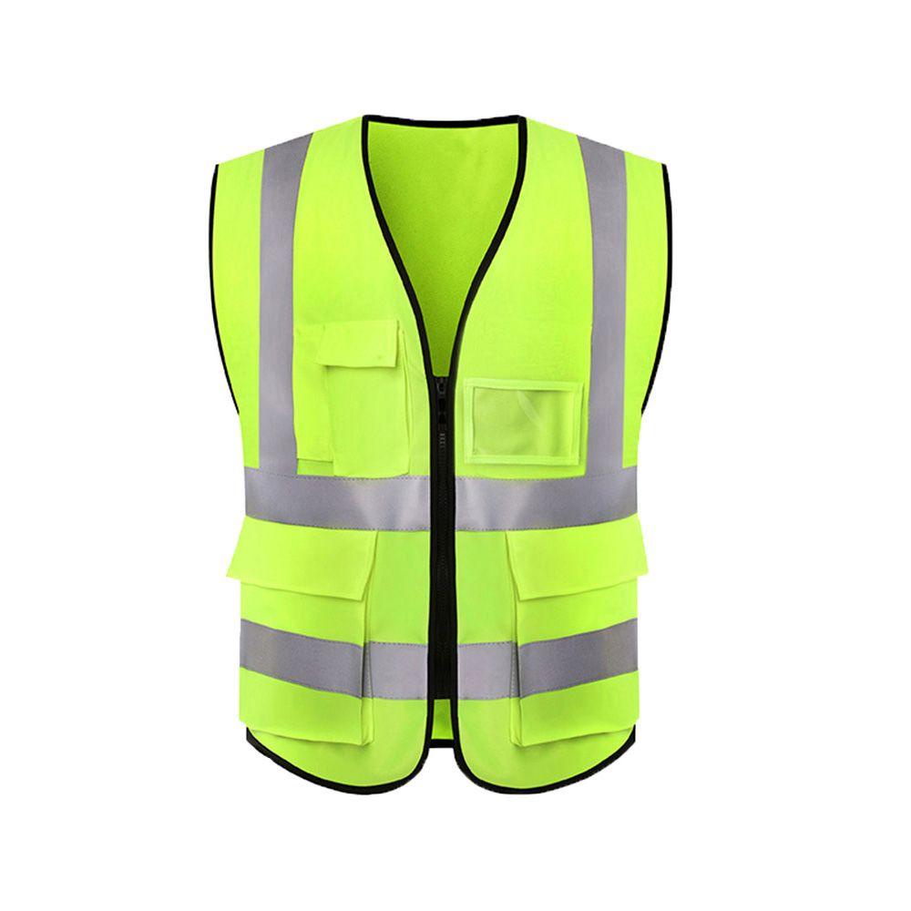 Quần Áo Vệ Sinh Phản Quang Nhiều Túi An Toàn Thân Thiện Với Môi Trường Khi Chạy Bộ / Đua Xe Ban Đêm