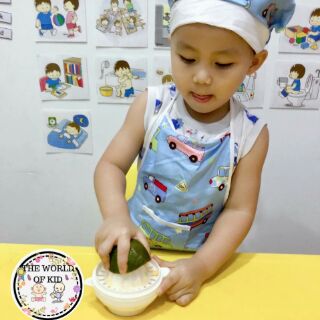 Tạp dề kèm nón cho bé