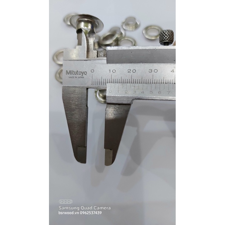 Khoen ore 10mm Khoen mắt cáo 10ly Thau không gỉ Khuy mắt cáo bấm vải Túi 100 cái  Màu bạc/ vàng/ đồng