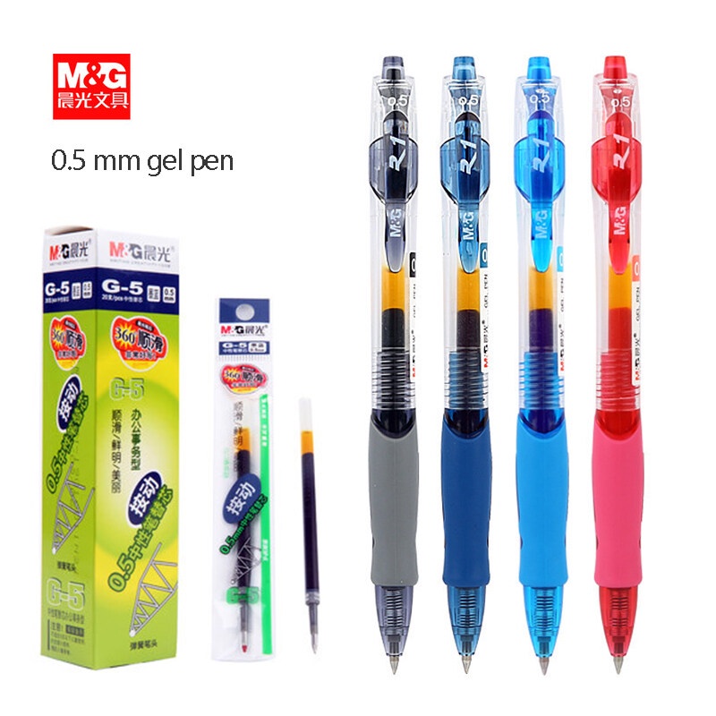 Ruột Bút Gel Bấm M&G G-5 0.5mm