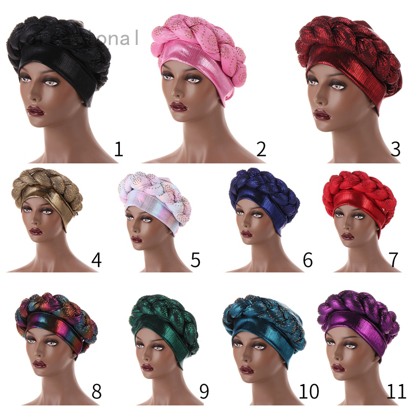 Mũ Turban Kẻ Sọc Thời Trang Cho Nữ