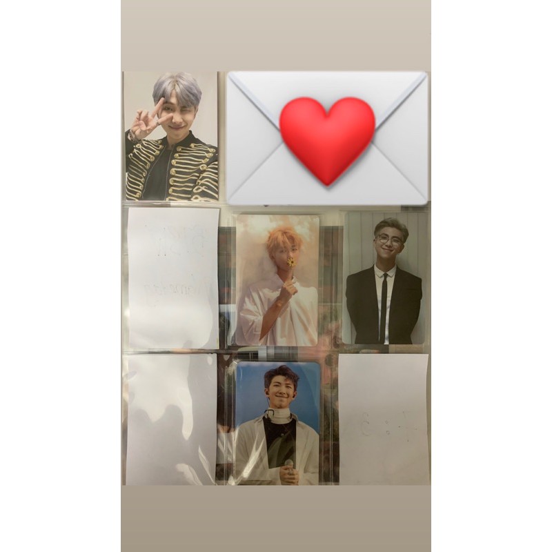 THẺ HÌNH ẢNH CARD THÀNH VIÊN RM NHÓM BTS CHÍNH HÃNG