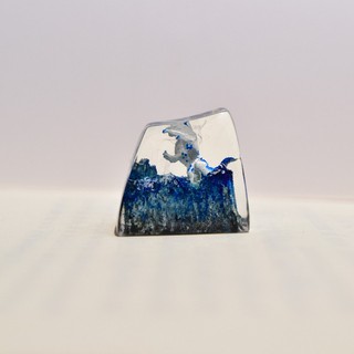 keycap rồng băng màu trắng