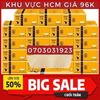 Thùng 30 gói khăn giấy gấu trúc loại 1 100 tờ 3 lớp siêu dai mềm mại. khăn giấy rút nhỏ gọn đa năng cao cấp
