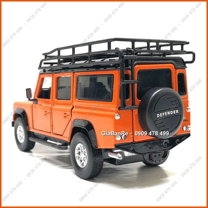 Xe Mô Hình Kim Loại Range Rover Defender Offroad Tỉ Lệ 1:32 - Cam - 9773