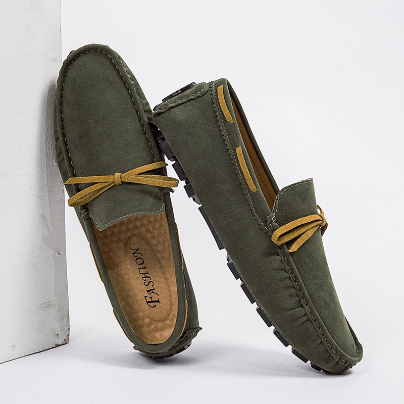 Giày Lười Chất Liệu Bằng Da Màu Đen Cho Nam size 45 46 47 48 Giày Thể Thao Thiết Kế Đơn Giản Thời Trang Trẻ Trung