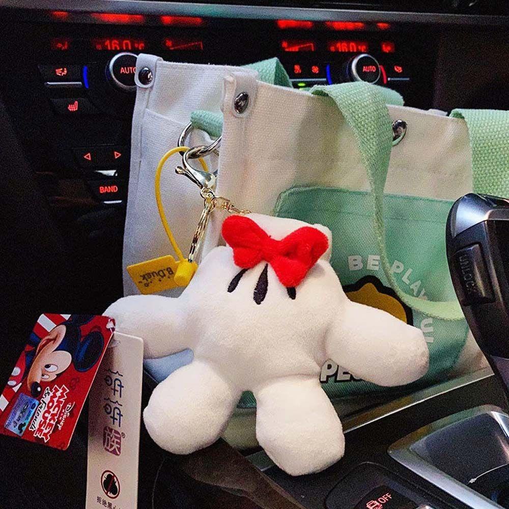 Móc Khóa Hình Bàn Tay Chuột Mickey Nhồi Bông Dễ Thương