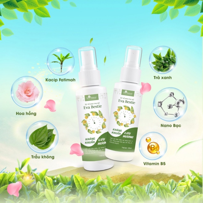 Xịt Khử Mùi Vùng Kín Eva Bestie - Kháng Khuẩn Lưu Hương Quyến Rũ I'm Nature 100ml | BigBuy360 - bigbuy360.vn