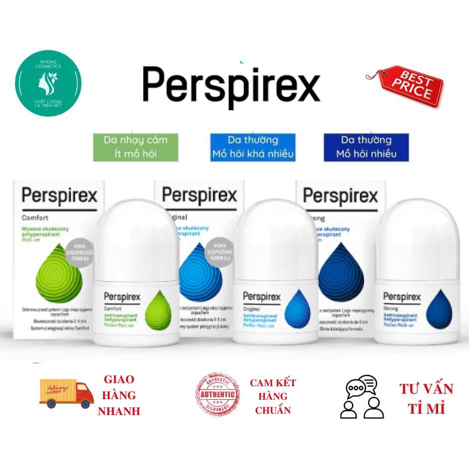 Lăn Khử Mùi Perspirex Kèm Bill Giấy