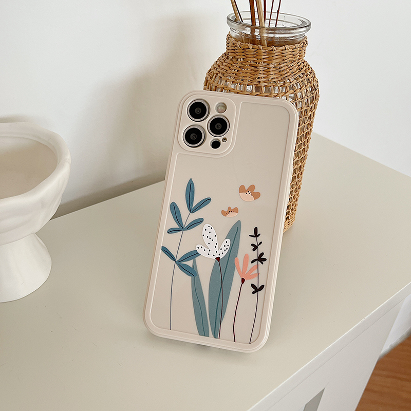 ốp iphone 11 Ốp điện thoại silicon TPU mềm hình hoa giản đơn cho iPhone 11 Pro Max X Xr Xs Max 7 8 Plus Se 2020 12 pro max 12 mini