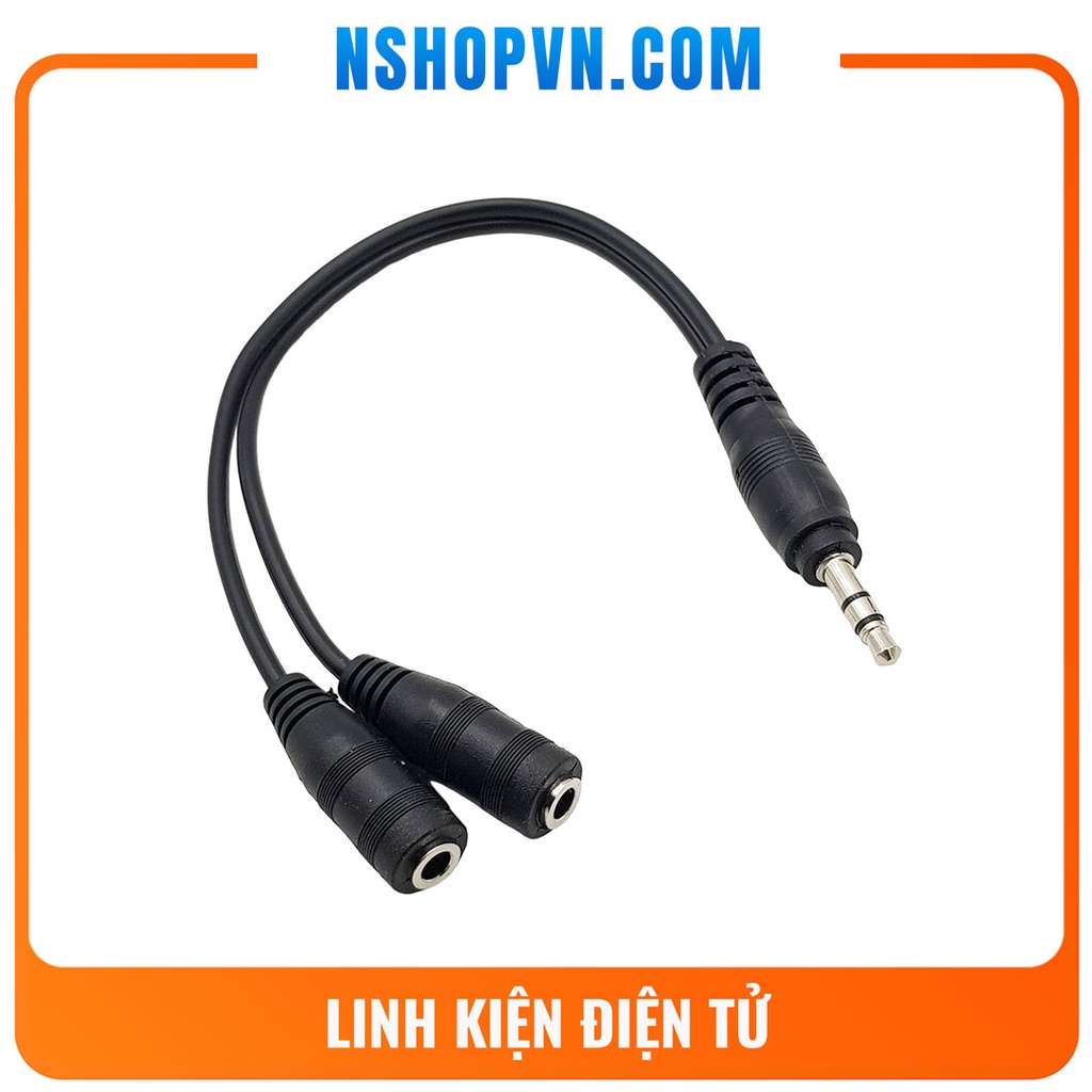 Cáp chia cổng jack 3.5mm ra loa và tai nghe
