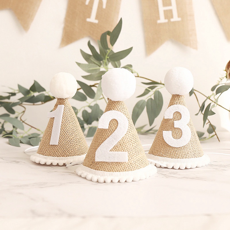 Mũ Sinh Nhật Trang Trí Tiệc Sinh Nhật Cho Bé Có Thể Điều Chỉnh Kích Cỡ