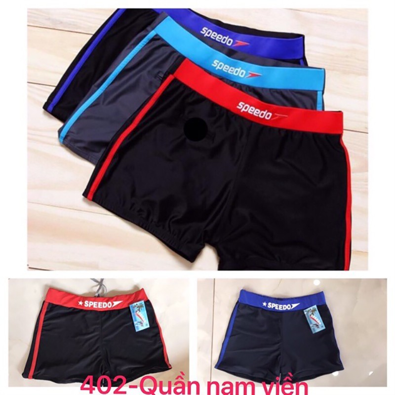 Quần Bơi Nam Speedo Dạng Đùi Lưng Bản Màu Đủ Size Chất Thun Co Giãn 4 Chiều Mạnh Mẽ NamTính 1 Đổi 1 Ảnh Thật 100% QN004