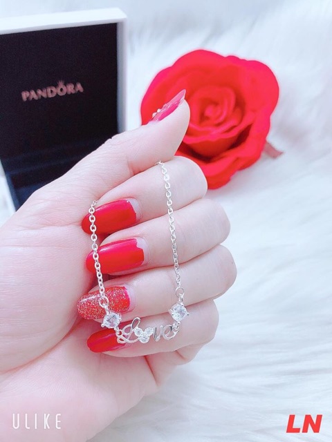 DÂY CHUYỀN NỮ BẠC TA - DÂY CHUYỀN MẶT CHỮ LOVE SANG CHẢNH